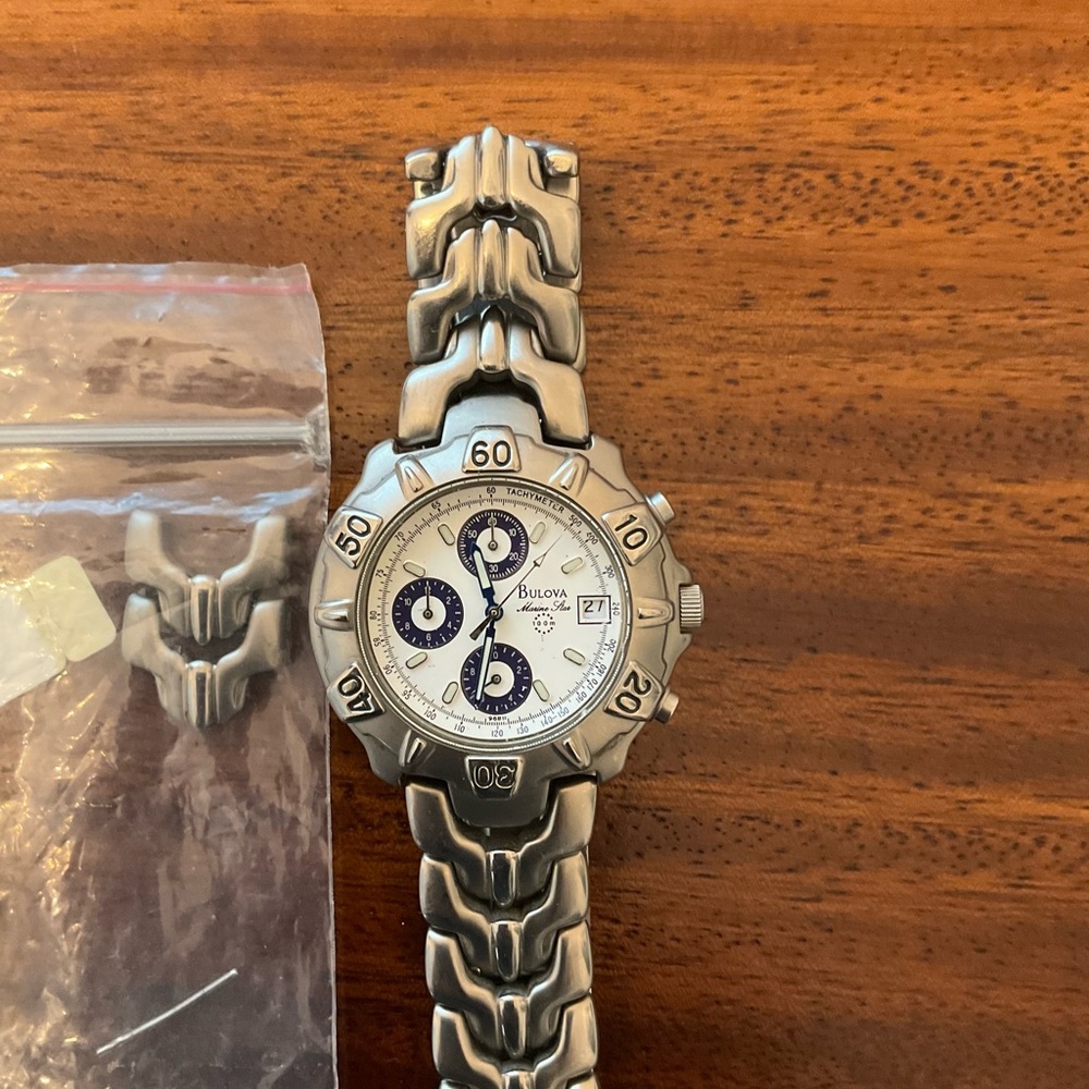Bulova Vintage 1999 Titanium Chronograph Marine Star
